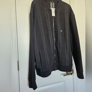 NWT Mens EXPRESS Black Zip Up Jacket $98